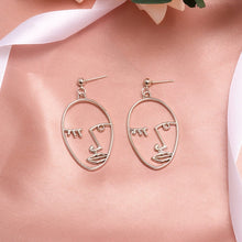 Load image into Gallery viewer, X&amp;P New Fashion Round Dangle Drop Korean Earrings For Women Geometric Round Heart Gold Earring Wedding 2020 kolczyki Jewelry