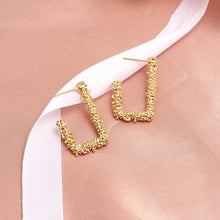 Load image into Gallery viewer, X&amp;P New Fashion Round Dangle Drop Korean Earrings For Women Geometric Round Heart Gold Earring Wedding 2020 kolczyki Jewelry