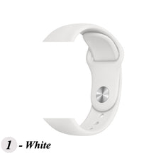 Load image into Gallery viewer, Sport Silicone Strap For Apple Watch band 38mm 42mm iWatch 4 band 44mm 40mm belt Bracelet correa Apple watch 5 4 3 2 Accessories