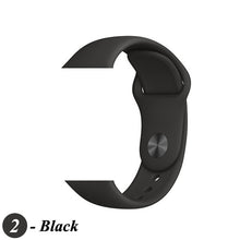Load image into Gallery viewer, Sport Silicone Strap For Apple Watch band 38mm 42mm iWatch 4 band 44mm 40mm belt Bracelet correa Apple watch 5 4 3 2 Accessories