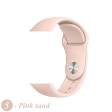 Load image into Gallery viewer, Sport Silicone Strap For Apple Watch band 38mm 42mm iWatch 4 band 44mm 40mm belt Bracelet correa Apple watch 5 4 3 2 Accessories