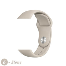 Load image into Gallery viewer, Sport Silicone Strap For Apple Watch band 38mm 42mm iWatch 4 band 44mm 40mm belt Bracelet correa Apple watch 5 4 3 2 Accessories