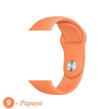 Load image into Gallery viewer, Sport Silicone Strap For Apple Watch band 38mm 42mm iWatch 4 band 44mm 40mm belt Bracelet correa Apple watch 5 4 3 2 Accessories
