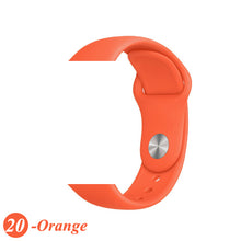 Load image into Gallery viewer, Sport Silicone Strap For Apple Watch band 38mm 42mm iWatch 4 band 44mm 40mm belt Bracelet correa Apple watch 5 4 3 2 Accessories