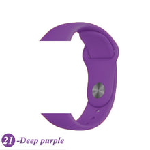 Load image into Gallery viewer, Sport Silicone Strap For Apple Watch band 38mm 42mm iWatch 4 band 44mm 40mm belt Bracelet correa Apple watch 5 4 3 2 Accessories