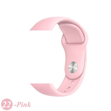 Load image into Gallery viewer, Sport Silicone Strap For Apple Watch band 38mm 42mm iWatch 4 band 44mm 40mm belt Bracelet correa Apple watch 5 4 3 2 Accessories