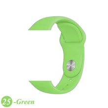 Load image into Gallery viewer, Sport Silicone Strap For Apple Watch band 38mm 42mm iWatch 4 band 44mm 40mm belt Bracelet correa Apple watch 5 4 3 2 Accessories