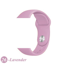 Load image into Gallery viewer, Sport Silicone Strap For Apple Watch band 38mm 42mm iWatch 4 band 44mm 40mm belt Bracelet correa Apple watch 5 4 3 2 Accessories
