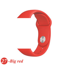 Load image into Gallery viewer, Sport Silicone Strap For Apple Watch band 38mm 42mm iWatch 4 band 44mm 40mm belt Bracelet correa Apple watch 5 4 3 2 Accessories