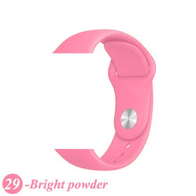 Load image into Gallery viewer, Sport Silicone Strap For Apple Watch band 38mm 42mm iWatch 4 band 44mm 40mm belt Bracelet correa Apple watch 5 4 3 2 Accessories