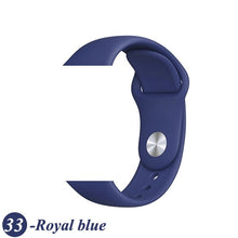 Load image into Gallery viewer, Sport Silicone Strap For Apple Watch band 38mm 42mm iWatch 4 band 44mm 40mm belt Bracelet correa Apple watch 5 4 3 2 Accessories