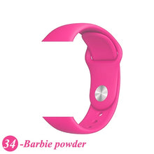 Load image into Gallery viewer, Sport Silicone Strap For Apple Watch band 38mm 42mm iWatch 4 band 44mm 40mm belt Bracelet correa Apple watch 5 4 3 2 Accessories