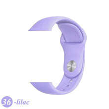 Load image into Gallery viewer, Sport Silicone Strap For Apple Watch band 38mm 42mm iWatch 4 band 44mm 40mm belt Bracelet correa Apple watch 5 4 3 2 Accessories