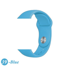Load image into Gallery viewer, Sport Silicone Strap For Apple Watch band 38mm 42mm iWatch 4 band 44mm 40mm belt Bracelet correa Apple watch 5 4 3 2 Accessories