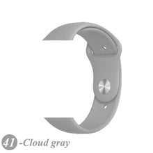 Load image into Gallery viewer, Sport Silicone Strap For Apple Watch band 38mm 42mm iWatch 4 band 44mm 40mm belt Bracelet correa Apple watch 5 4 3 2 Accessories