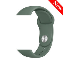 Load image into Gallery viewer, Sport Silicone Strap For Apple Watch band 38mm 42mm iWatch 4 band 44mm 40mm belt Bracelet correa Apple watch 5 4 3 2 Accessories