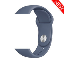 Load image into Gallery viewer, Sport Silicone Strap For Apple Watch band 38mm 42mm iWatch 4 band 44mm 40mm belt Bracelet correa Apple watch 5 4 3 2 Accessories