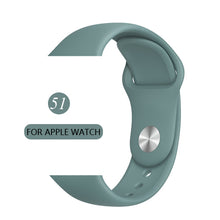 Load image into Gallery viewer, Sport Silicone Strap For Apple Watch band 38mm 42mm iWatch 4 band 44mm 40mm belt Bracelet correa Apple watch 5 4 3 2 Accessories