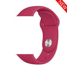 Load image into Gallery viewer, Sport Silicone Strap For Apple Watch band 38mm 42mm iWatch 4 band 44mm 40mm belt Bracelet correa Apple watch 5 4 3 2 Accessories