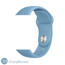 Load image into Gallery viewer, Sport Silicone Strap For Apple Watch band 38mm 42mm iWatch 4 band 44mm 40mm belt Bracelet correa Apple watch 5 4 3 2 Accessories