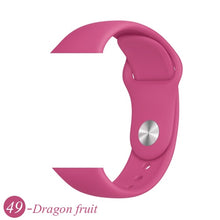 Load image into Gallery viewer, Sport Silicone Strap For Apple Watch band 38mm 42mm iWatch 4 band 44mm 40mm belt Bracelet correa Apple watch 5 4 3 2 Accessories