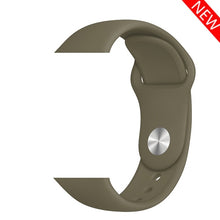 Load image into Gallery viewer, Sport Silicone Strap For Apple Watch band 38mm 42mm iWatch 4 band 44mm 40mm belt Bracelet correa Apple watch 5 4 3 2 Accessories