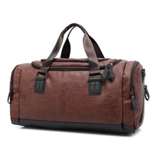 Load image into Gallery viewer, 2020 New Casual PU Leather Travel Duffel Bag  Large Capacity Travel Bags Men Messenger Handbags