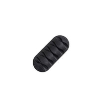 Load image into Gallery viewer, Desktop phone Cable Winder Earphone clip Charger Organizer Management Wire Cord fixer Silicone Holder 5 slot Strip