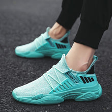 Load image into Gallery viewer, Men's vulcanized casual shoes sneakers men's breathable non-slip loafers air mesh lace-up wear-resistant shoes Tenis Masculino
