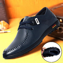 Load image into Gallery viewer, New Men's Dress ShoesLeather Men Casual Shoes Luxury Brand 2020 Mens Loafers Moccasins Breathable Slip on Black Driving Shoes