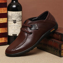 Load image into Gallery viewer, New Men's Dress ShoesLeather Men Casual Shoes Luxury Brand 2020 Mens Loafers Moccasins Breathable Slip on Black Driving Shoes
