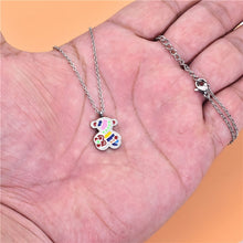 Load image into Gallery viewer, NEW TOUSES bear Jewelry Fashion Hot pendientes Alloy Letter Bracelet Chain Charm Bracelet Female Personality joyas anillo