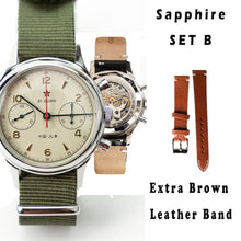 Load image into Gallery viewer, New Men Business Chronograph 1963 Watch Tourbillon Sapphire Acrylic Seagull Mechanical Watch 50m Waterproof Clock reloj hombre