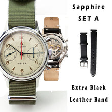 Load image into Gallery viewer, New Men Business Chronograph 1963 Watch Tourbillon Sapphire Acrylic Seagull Mechanical Watch 50m Waterproof Clock reloj hombre