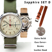 Load image into Gallery viewer, New Men Business Chronograph 1963 Watch Tourbillon Sapphire Acrylic Seagull Mechanical Watch 50m Waterproof Clock reloj hombre