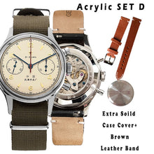 Load image into Gallery viewer, New Men Business Chronograph 1963 Watch Tourbillon Sapphire Acrylic Seagull Mechanical Watch 50m Waterproof Clock reloj hombre