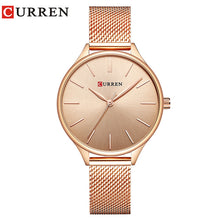 Load image into Gallery viewer, CURREN Women Watches Luxury Wrist watch relogio feminino Clock for Women Milanese Steel Lady Rose Gold Quartz Ladies Watch New