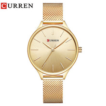 Load image into Gallery viewer, CURREN Women Watches Luxury Wrist watch relogio feminino Clock for Women Milanese Steel Lady Rose Gold Quartz Ladies Watch New
