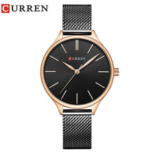 Load image into Gallery viewer, CURREN Women Watches Luxury Wrist watch relogio feminino Clock for Women Milanese Steel Lady Rose Gold Quartz Ladies Watch New