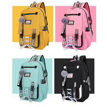 Load image into Gallery viewer, Large school bags for teenage girls usb with lock Anti theft backpack women Book bag big High School bag youth Leisure College