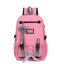 Load image into Gallery viewer, Large school bags for teenage girls usb with lock Anti theft backpack women Book bag big High School bag youth Leisure College