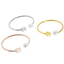 Load image into Gallery viewer, NEW TOUSES bear Jewelry Fashion Hot pendientes Alloy Letter Bracelet Chain Charm Bracelet Female Personality joyas anillo