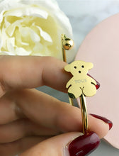 Load image into Gallery viewer, NEW TOUSES bear Jewelry Fashion Hot pendientes Alloy Letter Bracelet Chain Charm Bracelet Female Personality joyas anillo