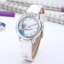 Load image into Gallery viewer, Elsa Watch Girls Elsa Princess Kids Watches Leather Strap Cute Children's Cartoon Wristwatches Gifts for Kids Girl