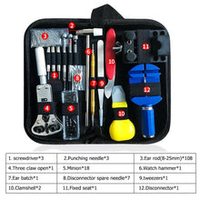 Load image into Gallery viewer, 147pcs Watch Repair tool Kit Watch Link Pin Remover Case Opener Spring Bar Remover Horlogemaker Gereedschap Repair WatchTool Kit