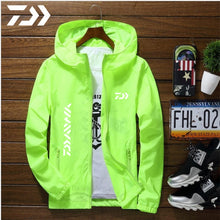 Load image into Gallery viewer, Daiwa Jacket Men Fishing Shirt Solid Thin Uv Protection Clothes Fishing Clothing Summer Breathable Quick Dry Soft Shell Outdoor