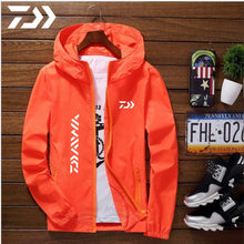 Load image into Gallery viewer, Daiwa Jacket Men Fishing Shirt Solid Thin Uv Protection Clothes Fishing Clothing Summer Breathable Quick Dry Soft Shell Outdoor