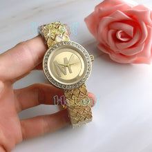 Load image into Gallery viewer, Fashion Gold Silver Stainless Women Watch Quartz Wrist Watches Ladies Girls Famous M Brand Female Clock Montre Femme reloj