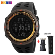 Load image into Gallery viewer, SKMEI Fashion Outdoor Sport Watch Men Multifunction Watches Alarm Clock Chrono 5Bar Waterproof Digital Watch reloj hombre 1251