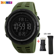 Load image into Gallery viewer, SKMEI Fashion Outdoor Sport Watch Men Multifunction Watches Alarm Clock Chrono 5Bar Waterproof Digital Watch reloj hombre 1251
